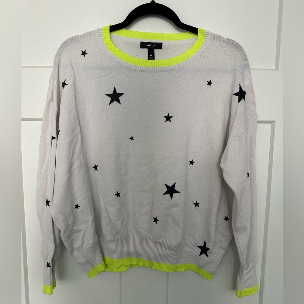 Aqua Women’s Star Crewneck Sweater